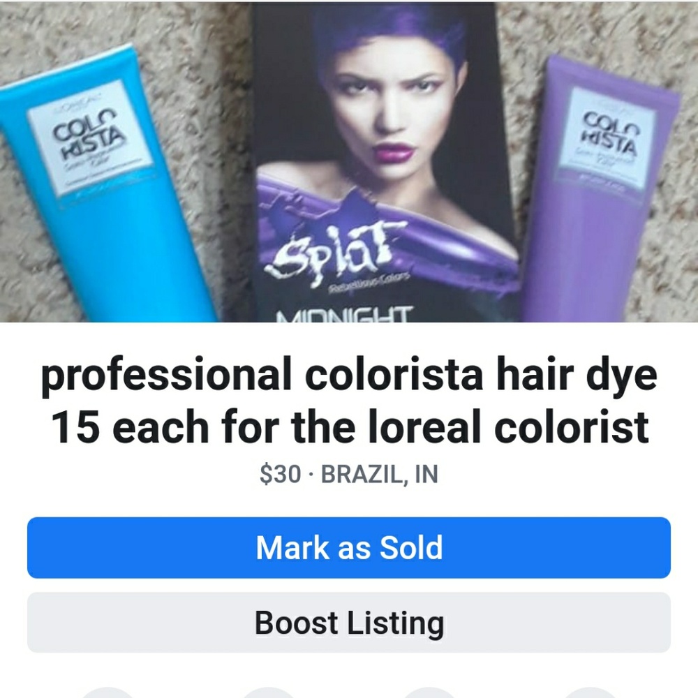 Colorista professional hair dye
